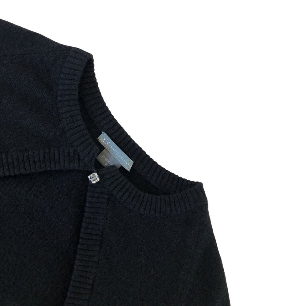 A/X Armani Exchange Cashmere Cropped Cardigan - Picture 4 of 4